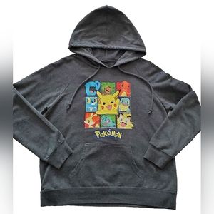 Gray Pokemon Hoodie Size Medium